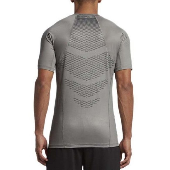 MEN'S NIKE PRO HYPERCOOL FITTED Shirt small grey - Picture 3 of 11